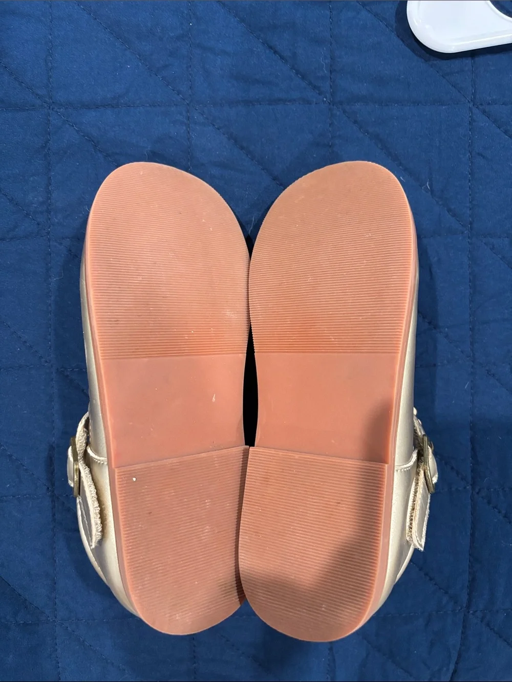 Kids' Felix and Flora Gold Mary Jane Shoes